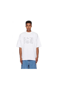 WE BUY THINGS WE DONT NEED WHITE TEE