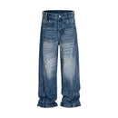BLUE TACTICAL CARGO JEANS