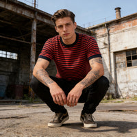 OKONK STRIPED ROUNDNECK TEE
