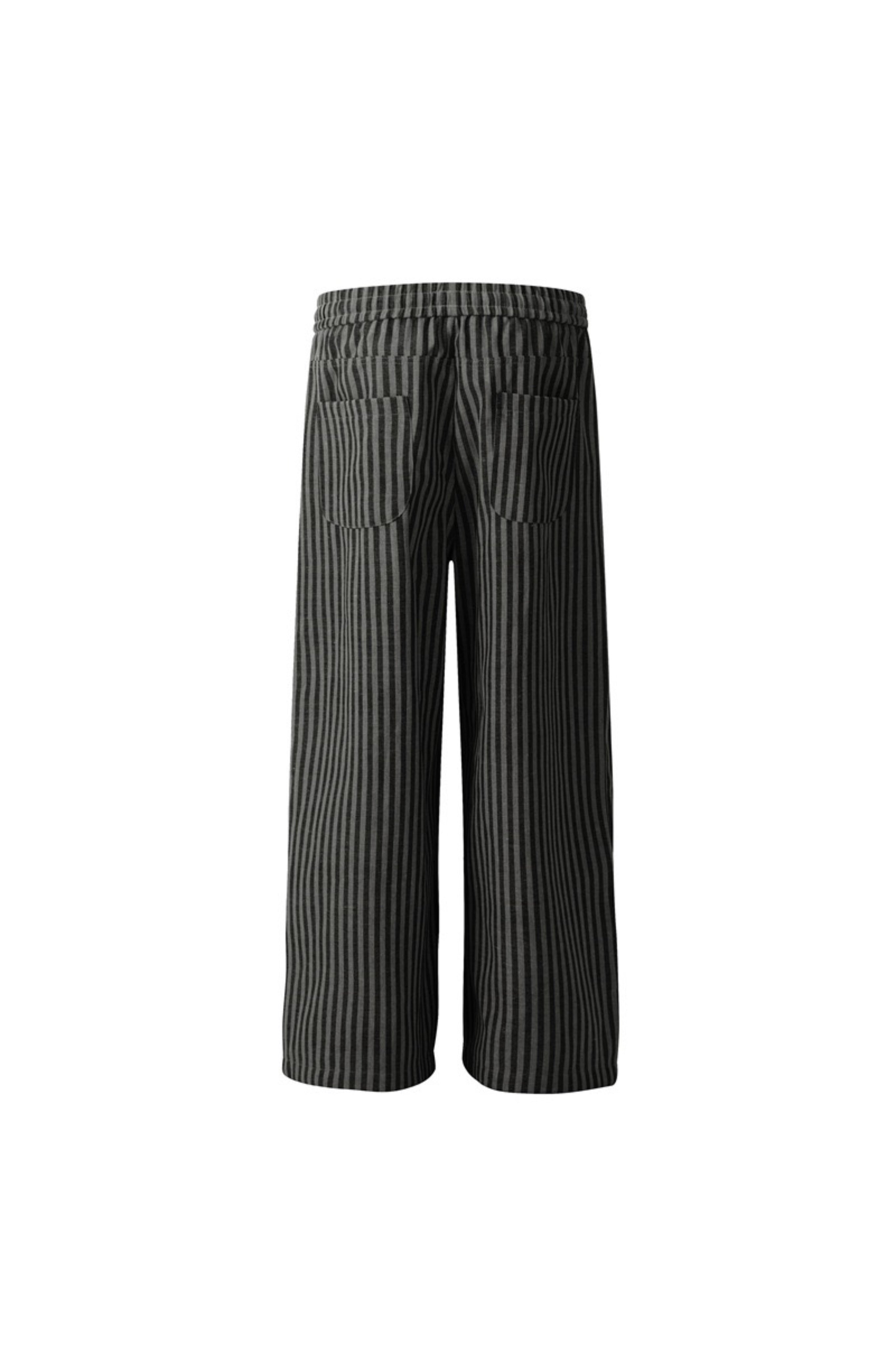 YD STRIPED WIDE LEG PANTS