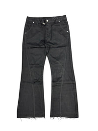 M JEANS BLACK FRAYED DENIM