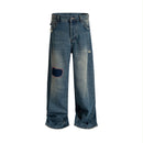 BLUE PATCH WORK JEANS