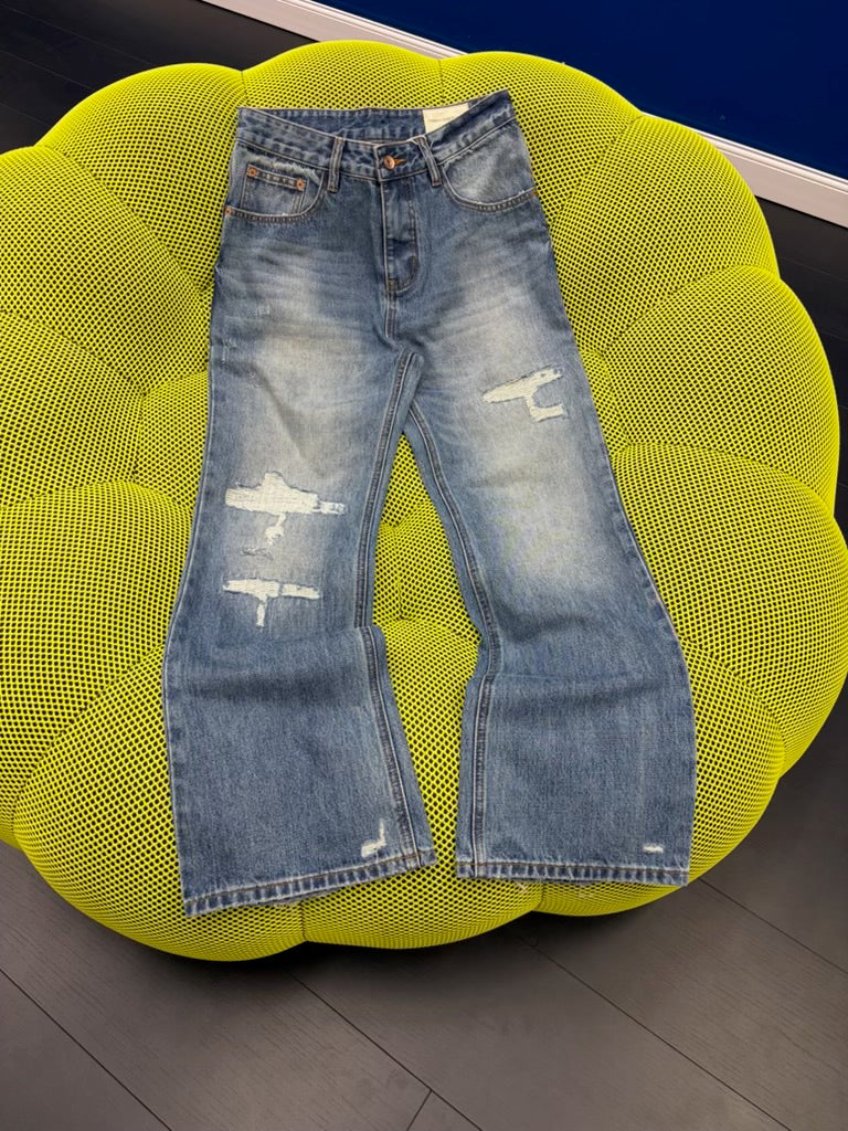 HB 66027 BLUE DISTRESSED DENIM