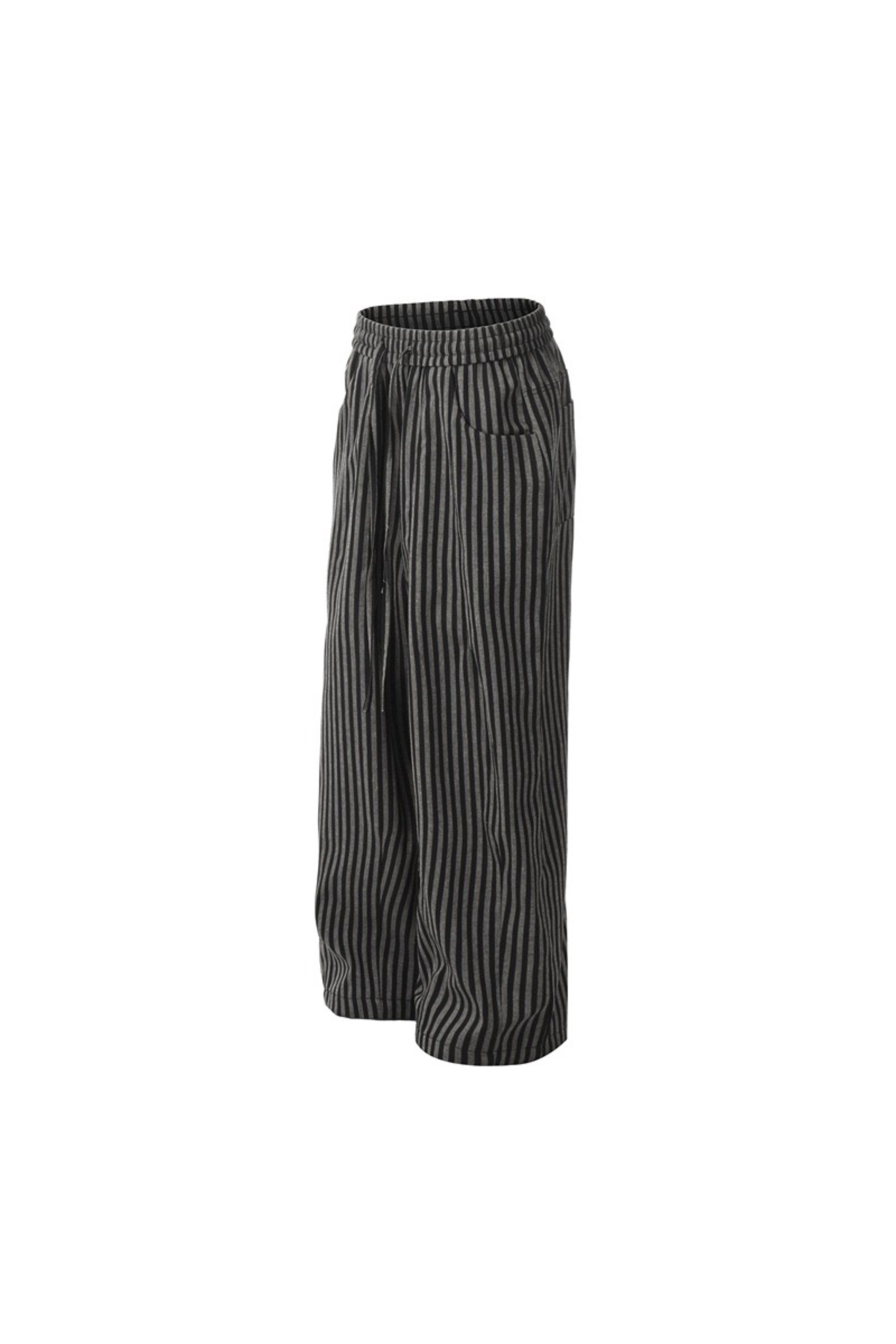 YD STRIPED WIDE LEG PANTS