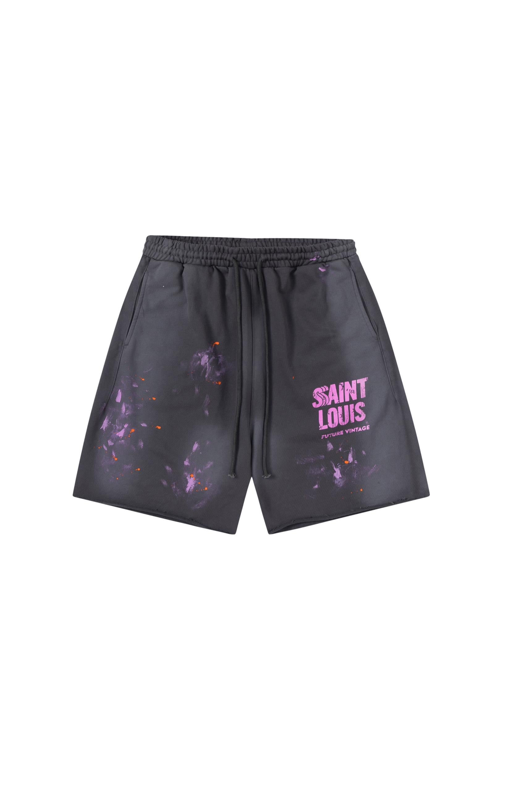 ST LOIUS FUTURE VINTAGE PINK AND GREY SHORTS