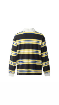 WIIKN POLO YELLOW AND BLACK LONGSLEEVES