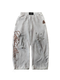 BB VINTAGE RIPPED JOGGERS