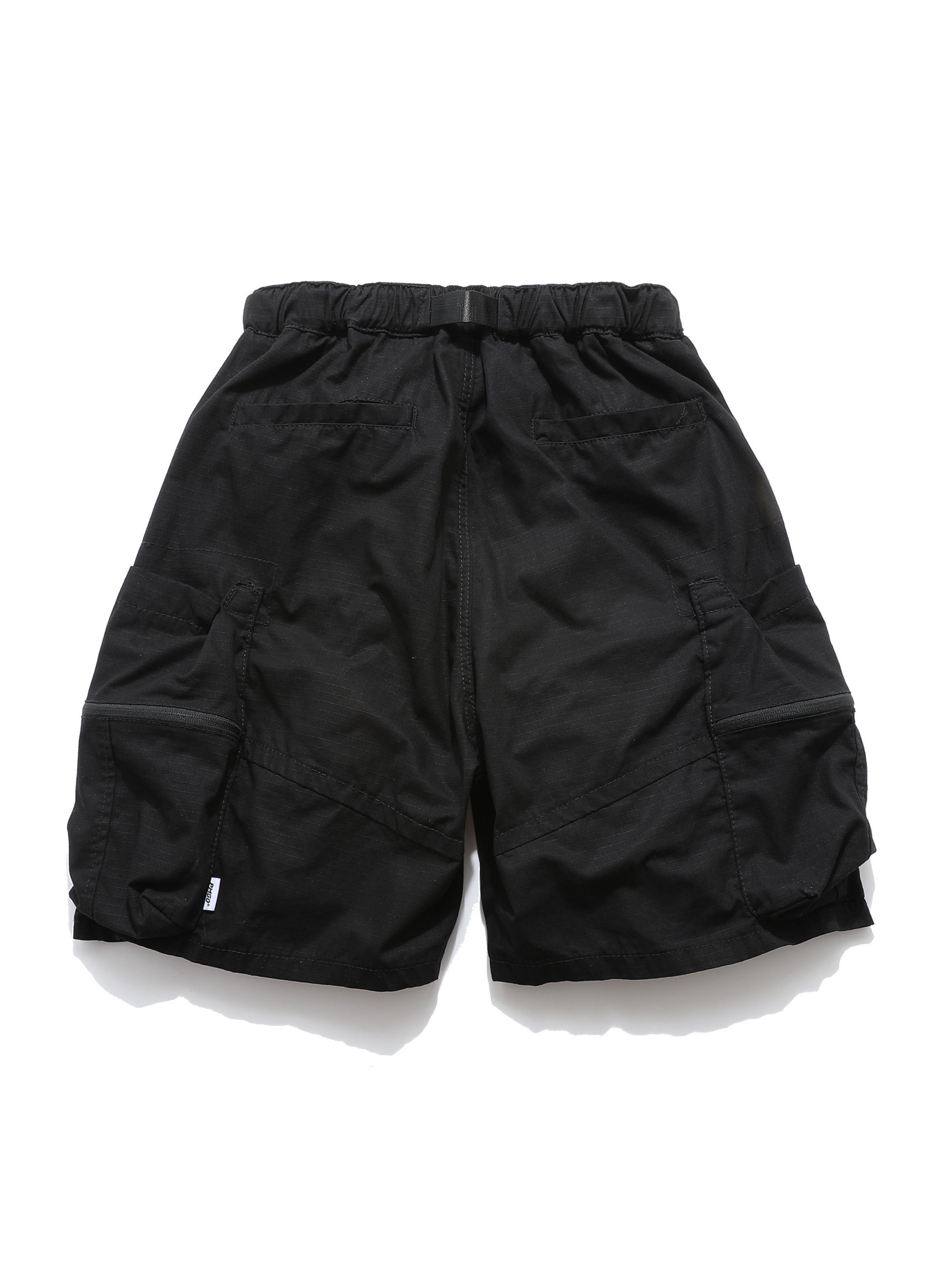 8380 BLACK UTILITY CARGO SHORTS
