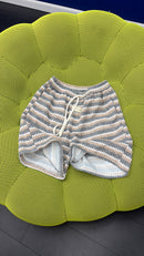BHITE GWB STRIPED WOVEN SHORTS