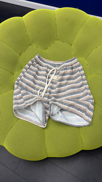 BHITE GWB STRIPED WOVEN SHORTS