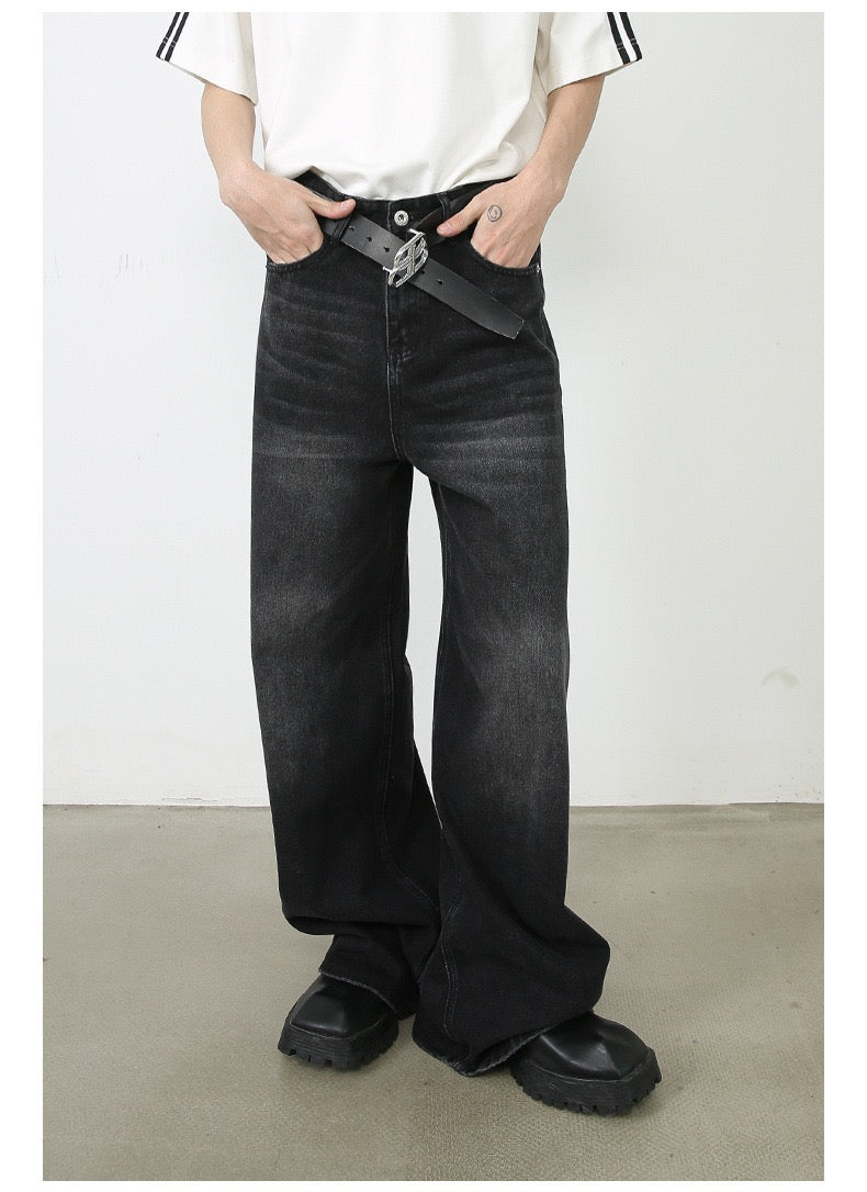 Y963 BLACK FADED DENIM