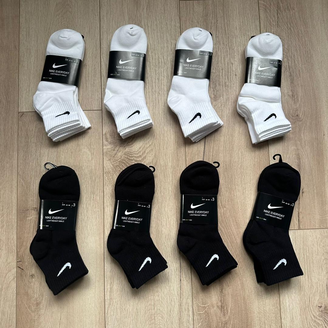 NIKE EVERYDAY ANKLE SOCKS BLACK