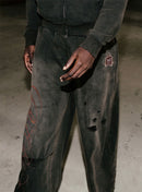 BB VINTAGE RIPPED JOGGERS