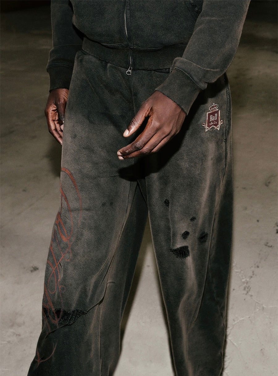BB VINTAGE RIPPED JOGGERS
