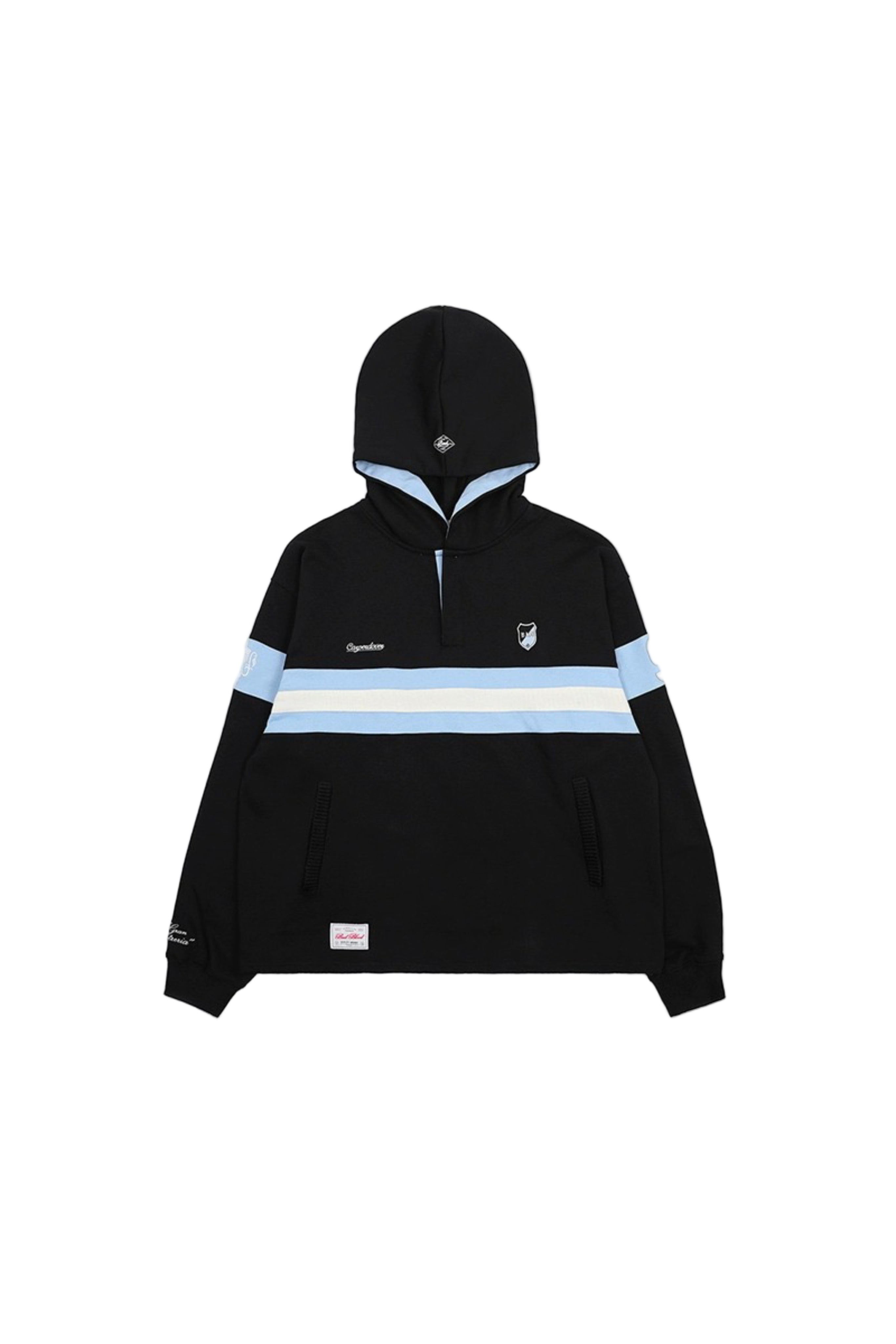 BAD BLOOD 9 LIGHT BLUE STRIPED HOODIE