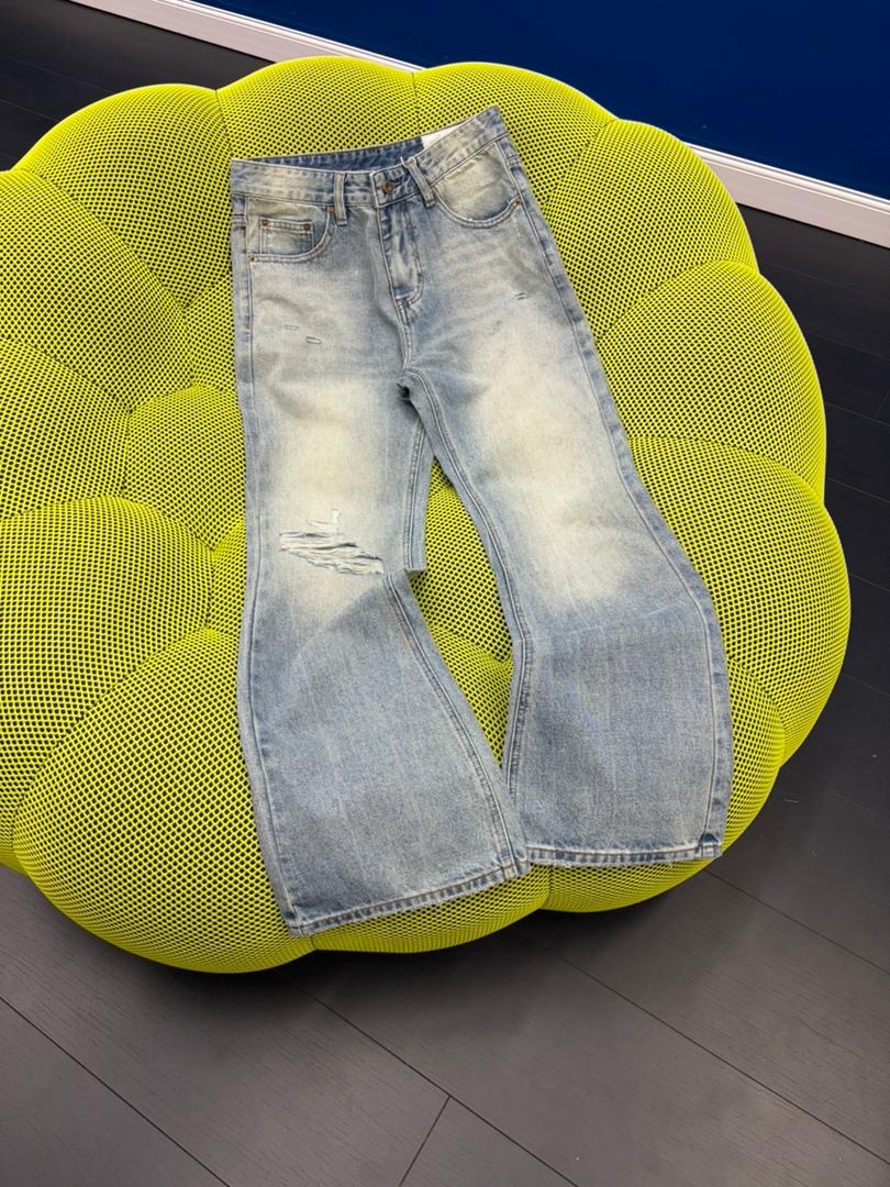 HB 66326 FADED BLUE FLARE JEANS