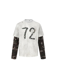 72 CAMO DOUBLE SLEEVE TEE