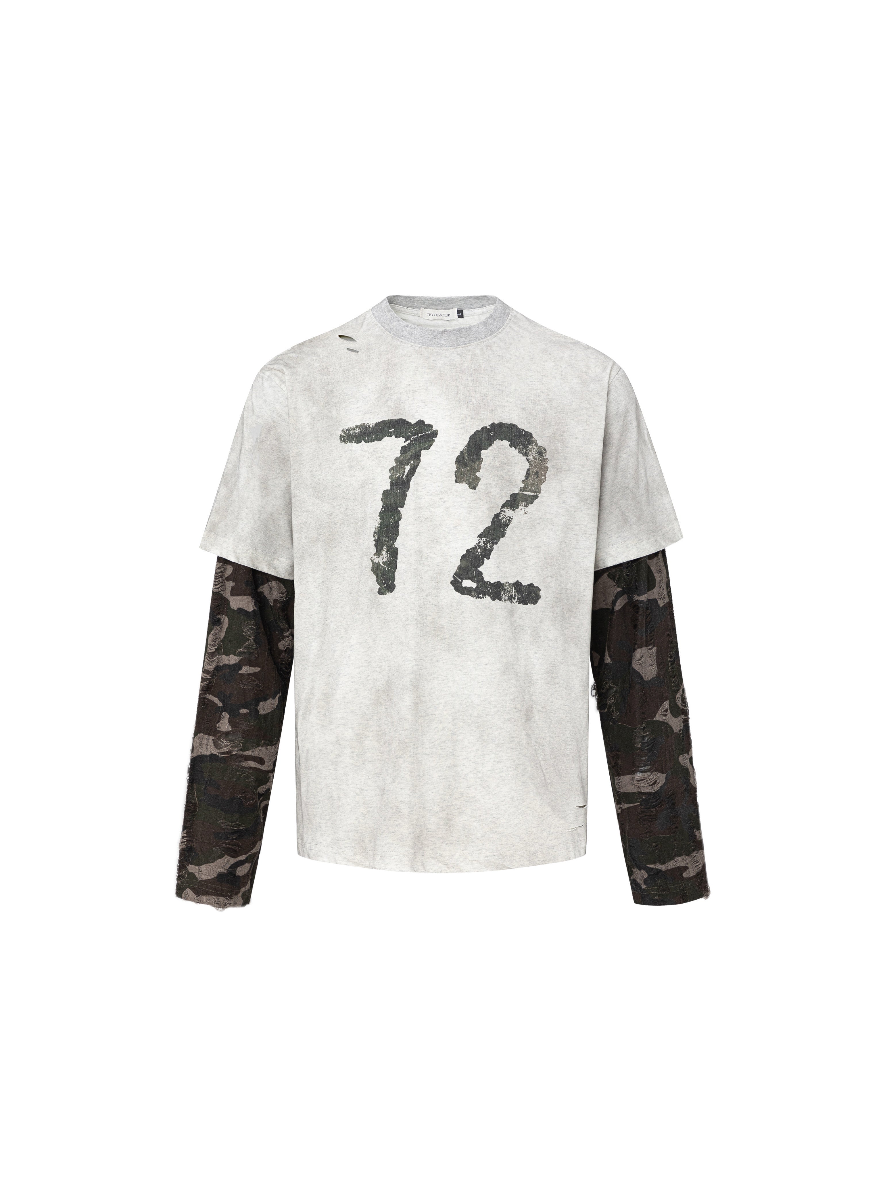72 CAMO DOUBLE SLEEVE TEE