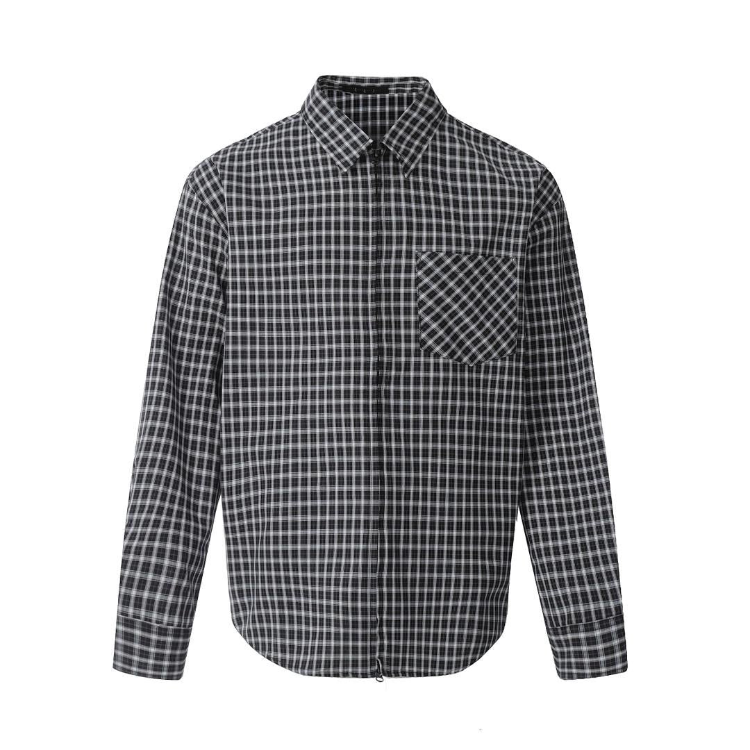 WIIKN CHECKERS BLACK AND WHITE LONGSLEEVES