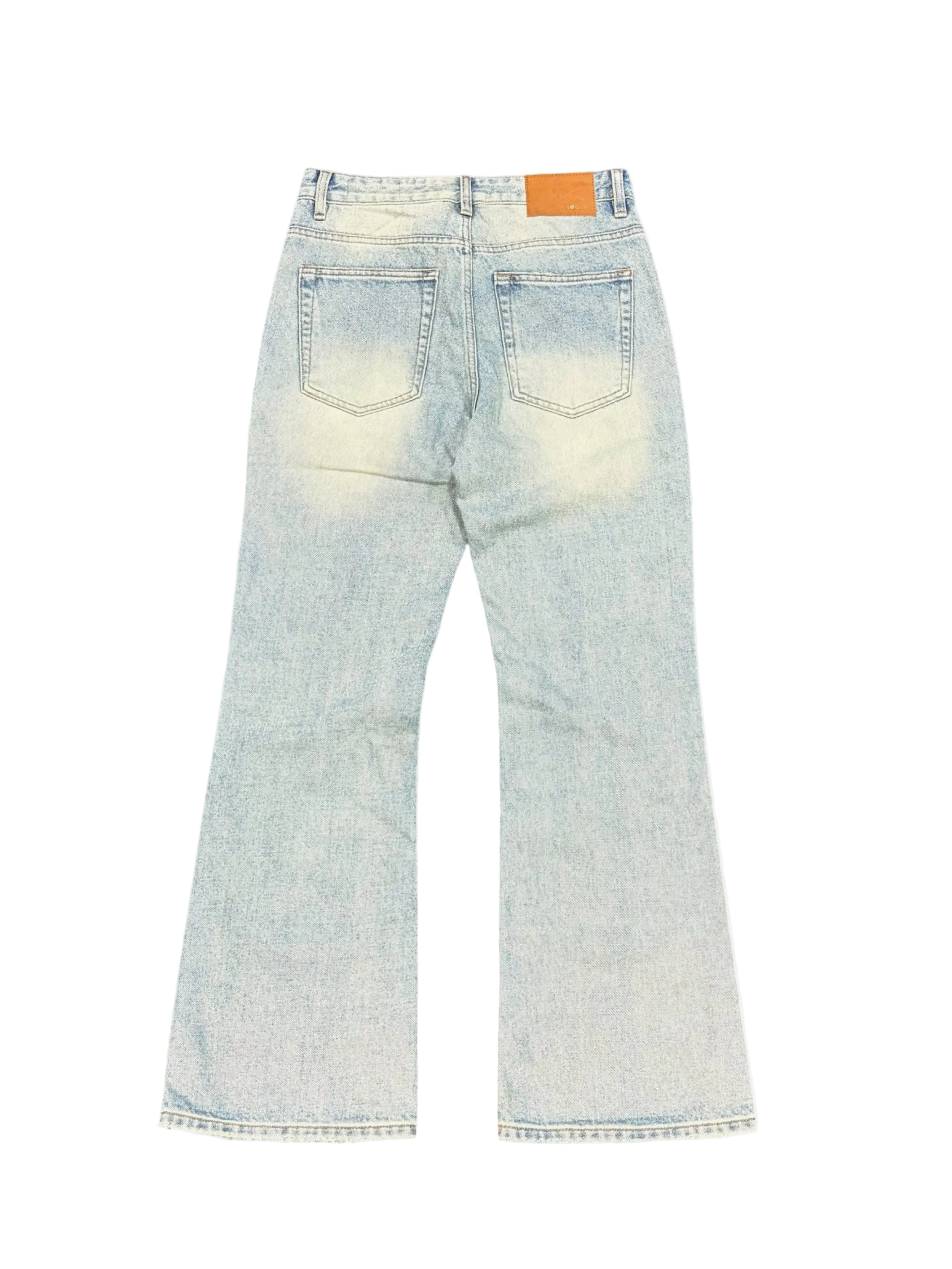 HB 66396 PATCHED LIGHT BLUE DENIM