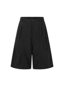 LOOSE-FIT BLACK SHORTS