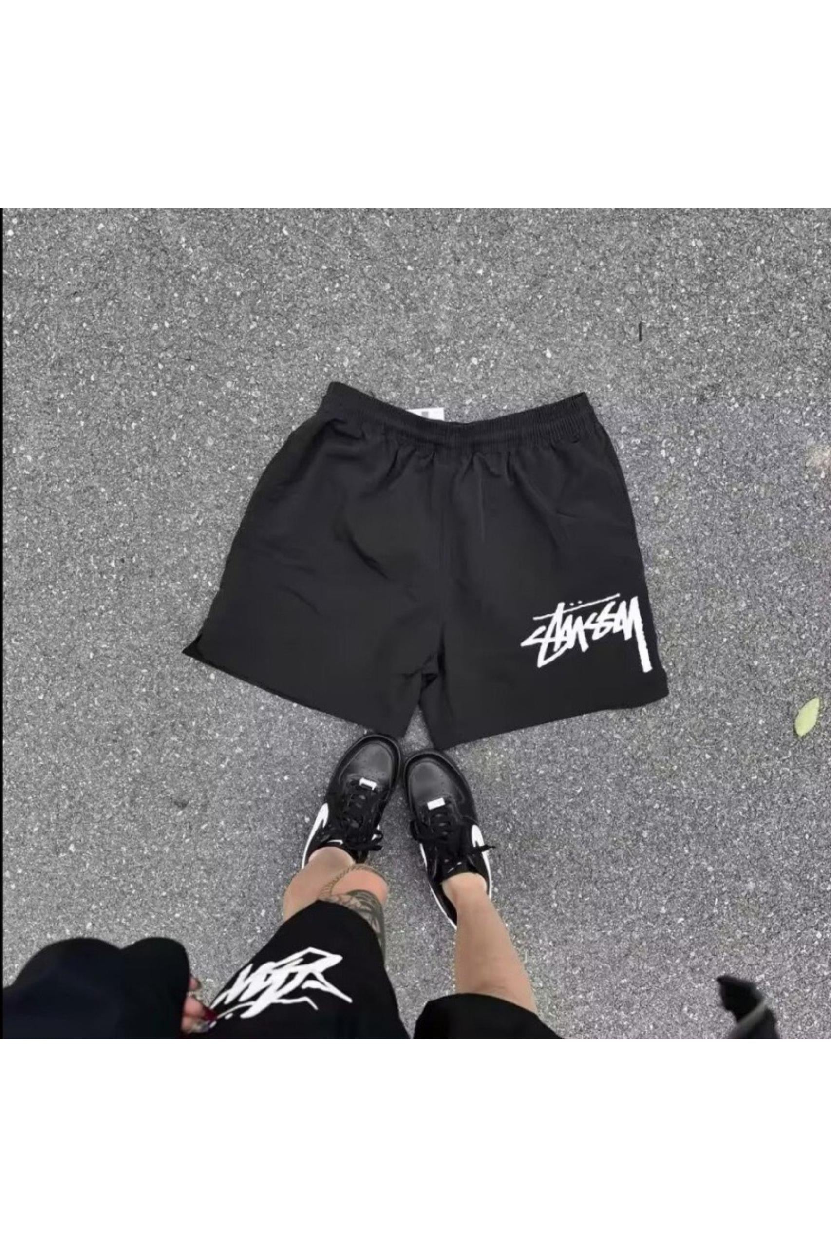 BLACK STUSSY SHORTS