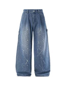 12734 WHITE SPLATTER JEANS