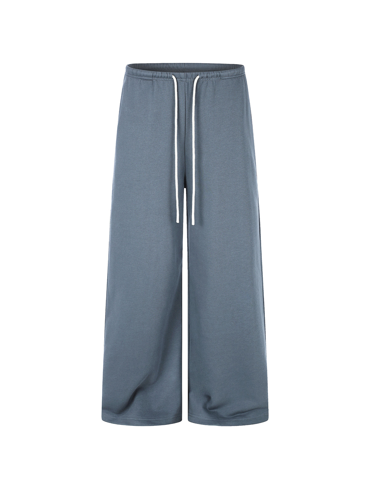 WIDE LEG NAVY SWEATPANTS