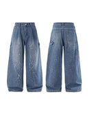 12734 WHITE SPLATTER JEANS