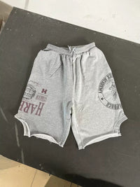 PATCHWORK GREY SHORTS
