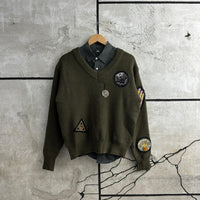 STUSSY PATCHWORK SWEATER