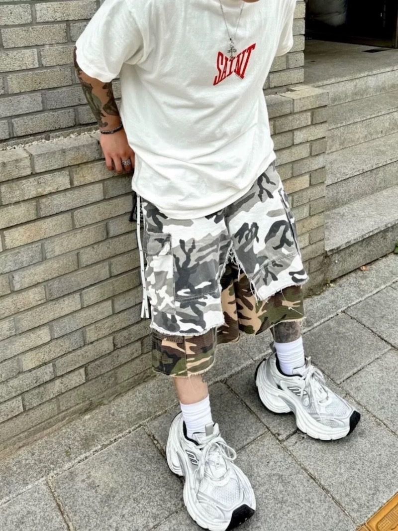 DOUBLE CAMO JORTS