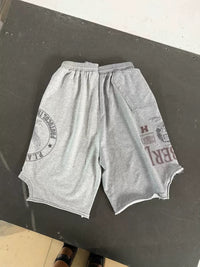 PATCHWORK GREY SHORTS