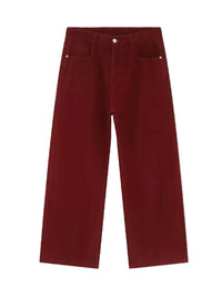 WZ95 BURGUNDY DENIM