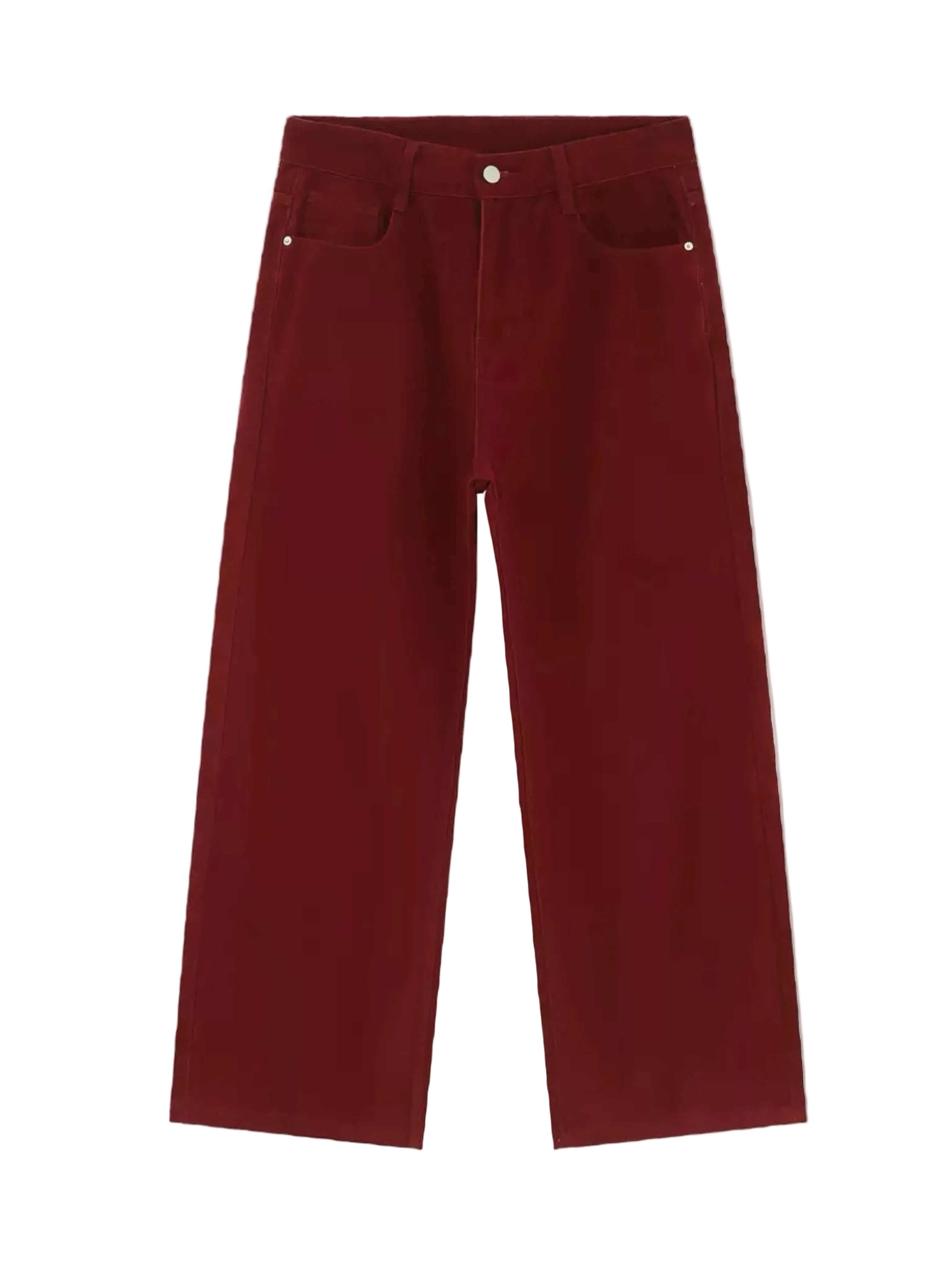 WZ95 BURGUNDY DENIM