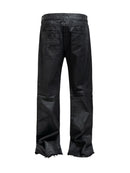 BLACK BIKER JEANS