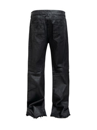 BLACK BIKER JEANS