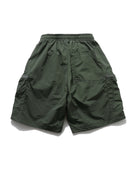 DARK GREEN NYLON SHORTS