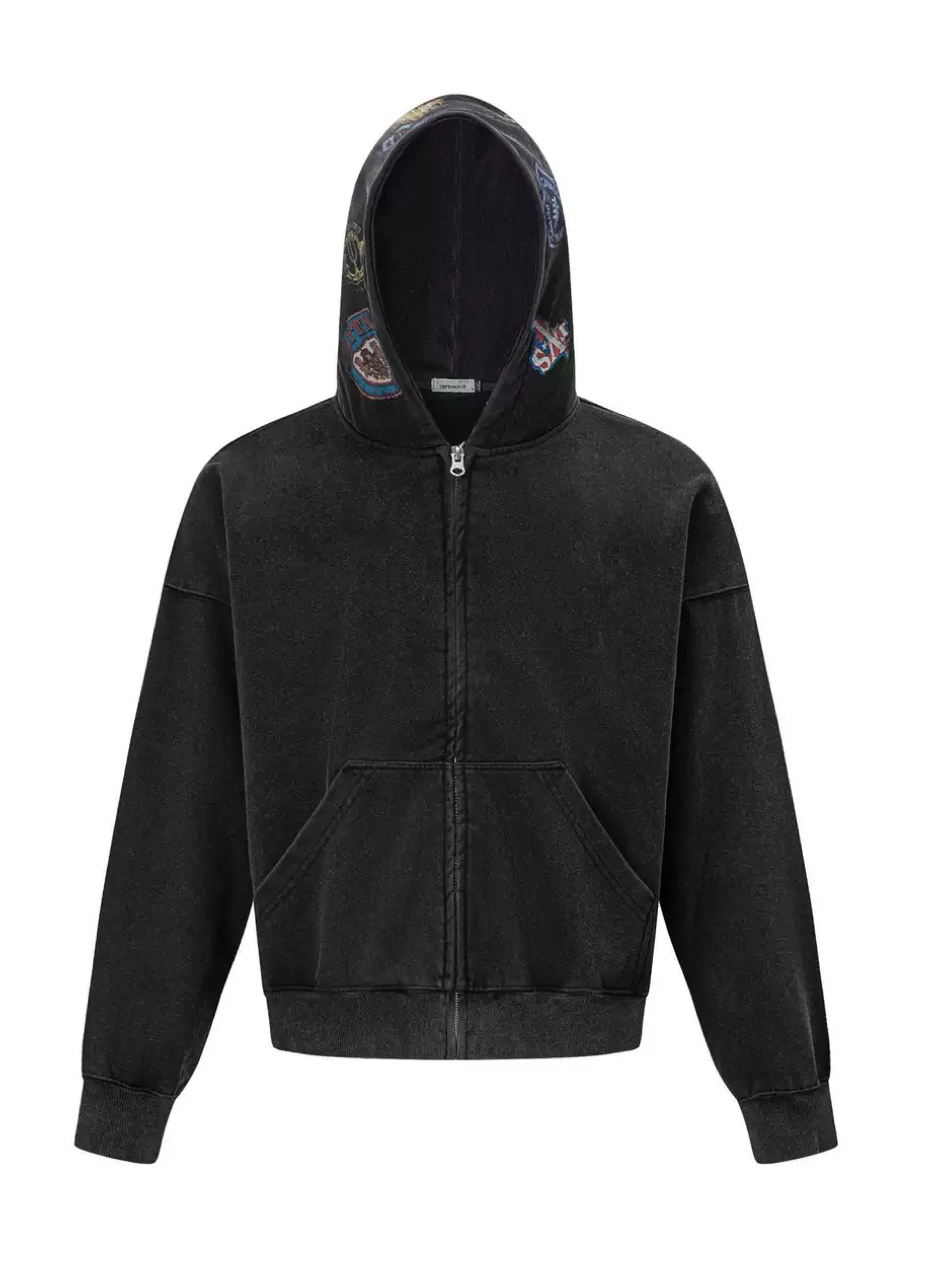 TTC BADGE PRINT ZIP HOODIE