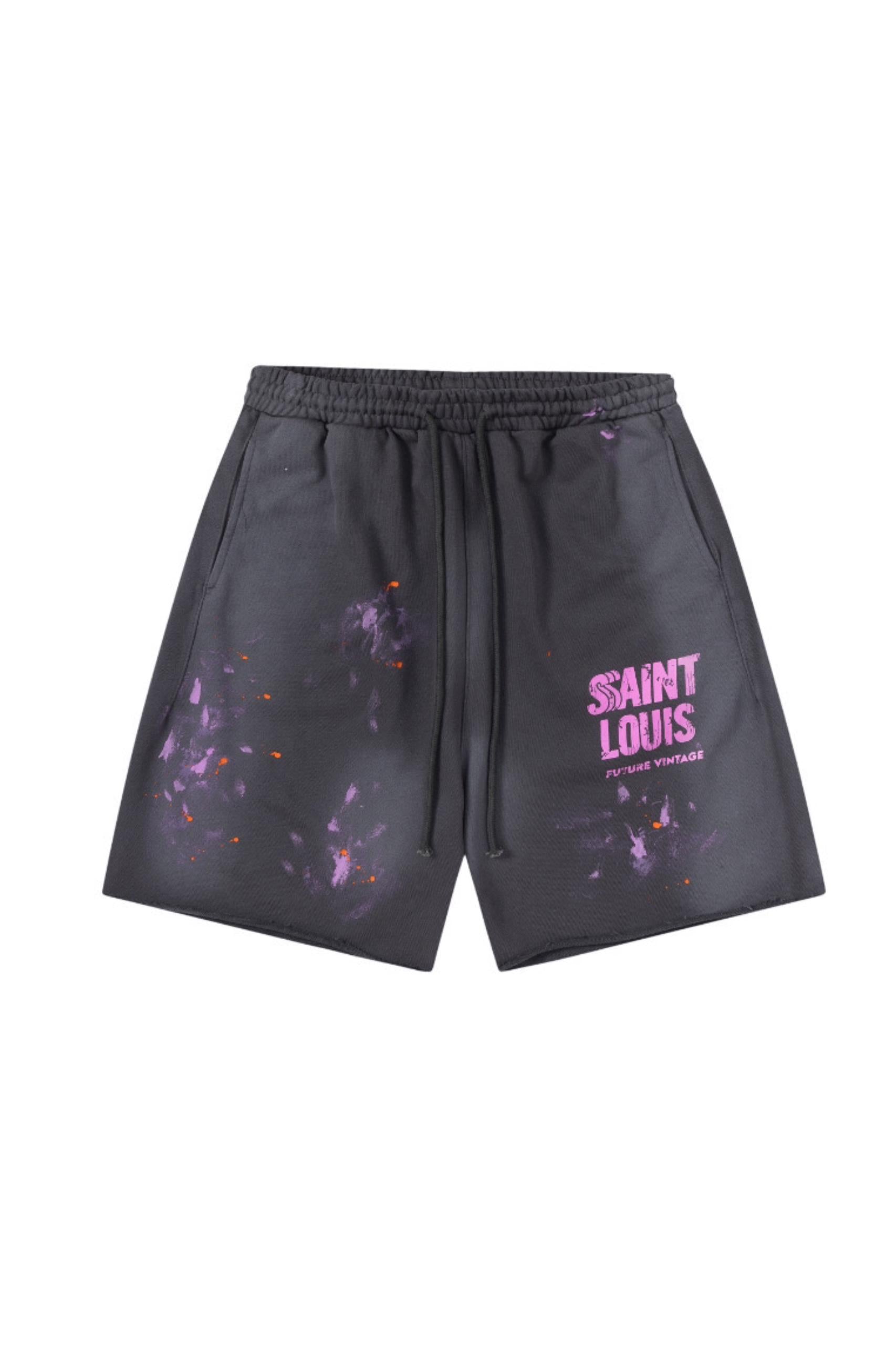 ST LOIUS FUTURE VINTAGE PINK AND GREY SHORTS