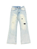HB 66396 PATCHED LIGHT BLUE DENIM
