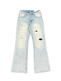 HB 66396 PATCHED LIGHT BLUE DENIM