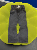 NK03 THREADED BLACK BOTTOM FLARE DENIM