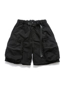 8380 BLACK UTILITY CARGO SHORTS