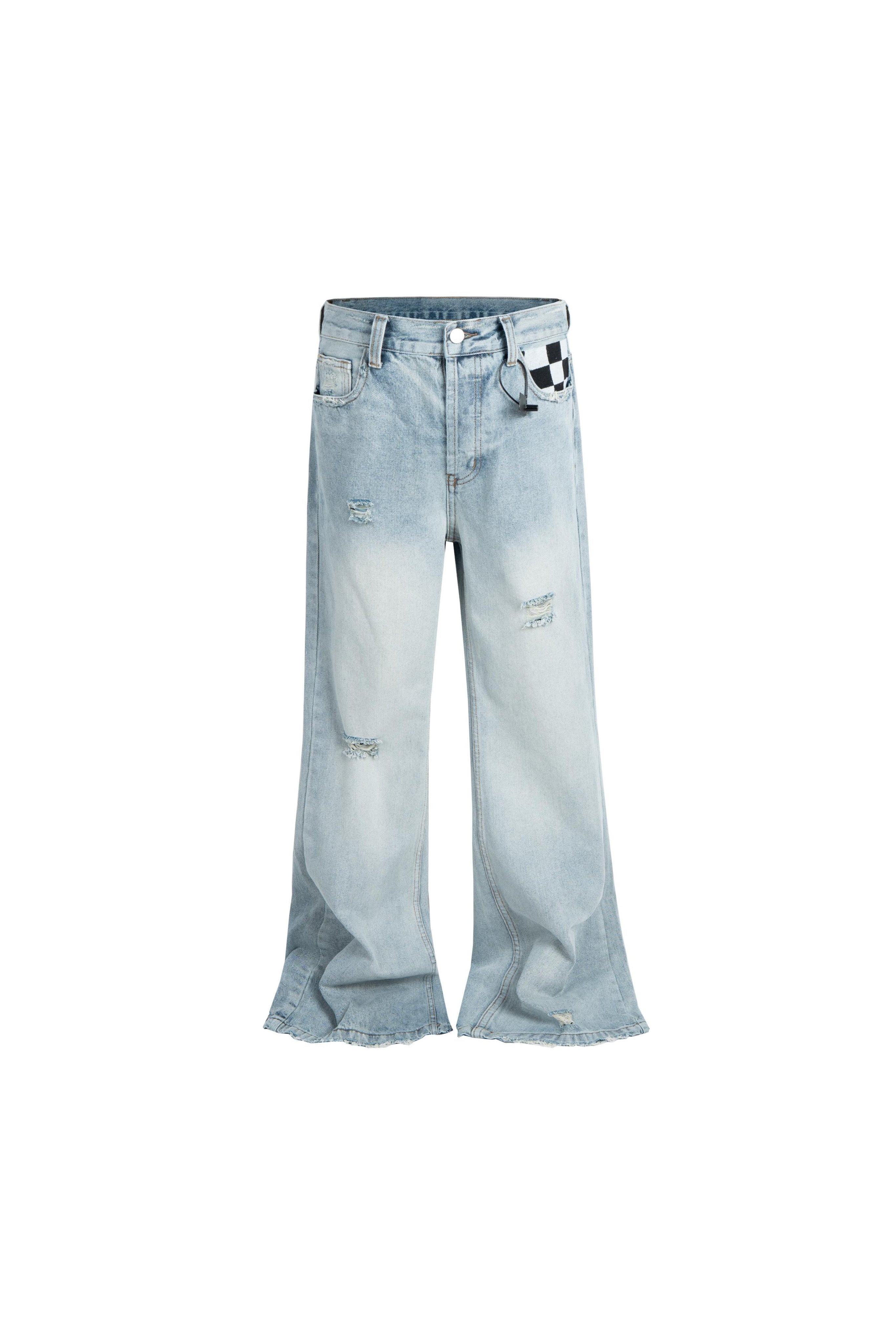ZJ LIGHT BLUE RIPPED JEANS
