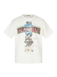 KAUR 77 WHITE GRAPHIC TEE