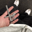 DUAL CROSS KEYCHAIN