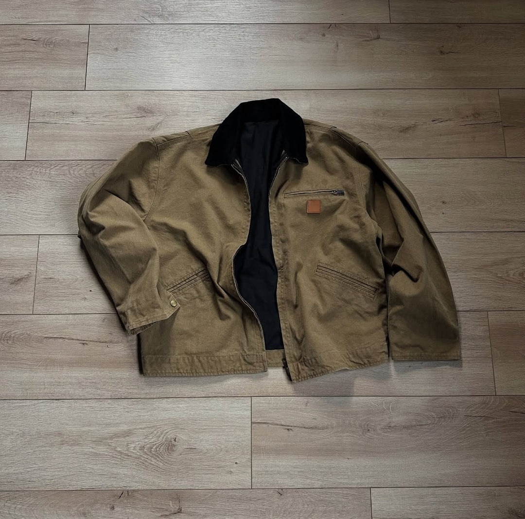 CLASSIC CANVAS WORKWEAR JACKET – Khaki