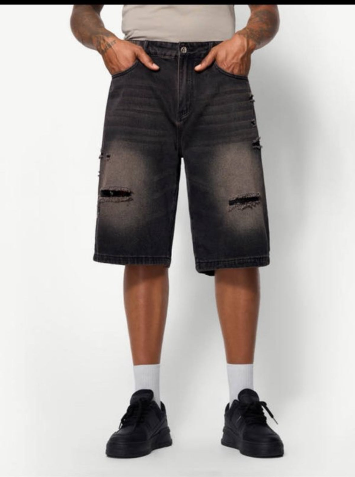 12604S24 BLACK RUGGED SHORTS