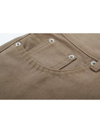 CK KHAKI STRAIGHT LEG PANTS